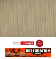 HOLDEN HK HT HG MONARO DOE SKIN HERRINGBONE RIBBED ROOF HEAD LINING GTS (6D)