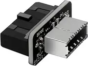Faceplate Adapter - USB Header Adapter, High Performance Header Extension Adapter | Flexible Vertical USB C Header Adapter, Multifunctional Type C Panel Mounting Adapter for Computers and Laptops