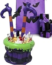Inflatable Cooler for Parties - Drinks Bucket Witch Pot Shape,Large Decorative Cocktail Wine Tub for Birthday Halloween Home Outdoor Wedding Parties Holiday Beach Restaurant