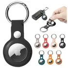 For Apple Air Tag PU Leather Case Protective Cover AirTags Keychain Sleeve Shell