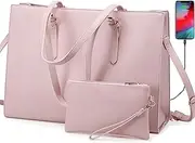 [LOVEVOOK] Laptop Bag for Women, Tote Bag Handbag, Shoulder Bag Purse Work Briefcase