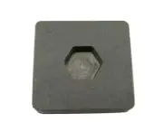 1/2 oz Gold 1/4 oz Silver Bar High Density Graphite Hexagon Mold -Copper-Custom