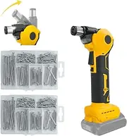 Cordless Palm Nailer for DeWalt 20V Battery,0-90°Adjustable Head with Electric Auto Hammer，20000RPM Nail Hammer for Removing Them, for Drilling in Wood and Soft Metals(No Battery)