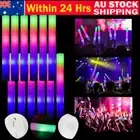 UP 50 Pcs LED Foam Sticks RGB Thunder Wand Glow Sticks Flashing Light Rave Xmas