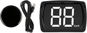 QccHieUs HUD Head Up Display Speedometer Plug and Play Car Accessories Digital Speedometer for Vehicles Trucks Buses, White