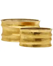 Set of 2 Gold Planters