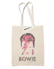 Absolute Cult David Bowie Aladdin Sane Distressed Tote Bag Natural One Size