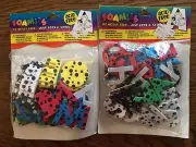 6 New Package - CRAFT FOAM SHAPES - Hearts - Bugs - Stars - Letters