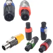 Mic Speaker Plug Audio Cable Connectors Socket Jack 4 Pole Straight Jack Mic Lot