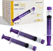 MediVena ONE-CARE Syringes 5ml with Mounted Cap, Sterile, Low Dead Space, 30/bx Blister-Packed Syringes