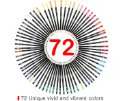 Professional Colored Pencils Set of 72 Color Pencils with Zipper Case, Luminance Map Pencils by Numbers with Premium Soft Core for Artists Women