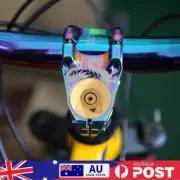 MTB Bike Stem Headset Top Cap Aluminium Alloy Fork Tube Top Cover (Gold)