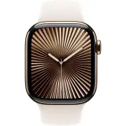 Apple Watch Series 10 42mm Gold Titanium Case GPS + Cellular Sport Band (S/M) (Starlight)