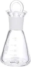SOLUSTRE 1pc Flask Test Smart Water Wine Laboratory Beaker Small Jug with Lid Accessory Drink Bottle with Green Water Bottle Funnel Water Bottle Insulated Water Bottles Lids Glass
