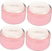 4pcs Box Powder Puff Box with Portable Puff Container Lightweight and Sealed Design for Easy Travel for Body Powder Application