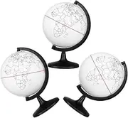 KICHOUSE Artistic Decorative Globe Diy Coloring Globe Prop Erasable Blank Earth Map