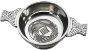 Wentworth Pewter - Standard Charles Rennie Mackintosh Pewter Quaich Whisky Tasting Bowl Loving Cup Burns Night