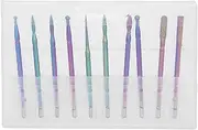 10pcs Manicure Nail Drill Bit Polishing Grinding Head Dead Skin Removal Nail Art Tool for Manicure Nail Salon