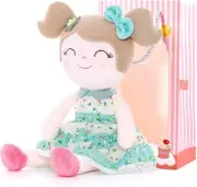 Baby Girl Gifts Soft First Baby Doll Plush Dolls Green 17 Inches with Gift Box