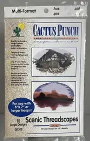 Cactus Punch Scenic Threadscapes Multi-Format CD 10 Large Designs SCN1 - NEW!