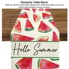 Watermelon Tablecloths Linen Square 180cm Length Romantic Table Decorative Zz1