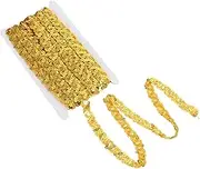 OFFIGAM 1Roll Sequin Braid Trim for DIY Clothing Embellishment for Party Decoration Craft Projects and Home Decor Versatile Sewing Lace for Custom Lengths