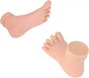 Healvian Nail Enhancement Practice Foot Model Realistic Foot Nail Art Training Tool Elasticity