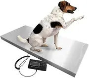 Dog Weighing Scales with Separate LCD Display, 660LB Digital Scale Large Platform Livestock Veterinary Scale Pet Scale, 39cmL x 30cmW
