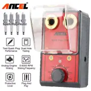 Ancel 12V Dual Hole Spark Plug Tester Ignition Test Analyzer Diagnostic Detector
