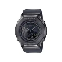 在飛比找蝦皮商城優惠-CASIO G-SHOCK 時尚八角金屬殼女雙顯手錶黑灰 （