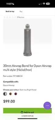 Dyson Airwrap Curling attachment
