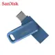 SanDisk Ultra GO 256GB 海軍藍 TYPE-C USB 3.1 雙用 OTG 旋轉隨身碟 (SD-DDC3-NB-256G)