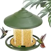 Bird Feeder | Automatic Transparent Food Container - Bird Feeders for Garden Patio Yard, Attracting Chickadees Goldfinches Finches Sparrows