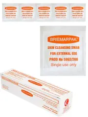 Skin Cleansing Swab 2% Chlorhexidine + 70% Isopropyl Alcohol (Box:200)