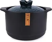 Lake Tian Ceramic Cooking Pot, Clay Pot Cooking, Earthenware Pot, Japanese Donabe, Chinese Ceramic/Casserole/Clay Pot/Earthen Pot Cookware Stew Pot Stockpot with Lid Small Steam, 砂锅 blue 5.5L/5.8QT