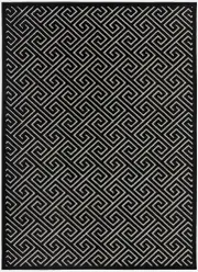 Alice Black Geometric Rug