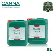 Canna Classic Flores A+B 5 LT | Hydroponics Base Nutrient