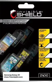 ZAGG InvisibleShield HD Case Friendly Screen Protector for Samsung Galaxy S3