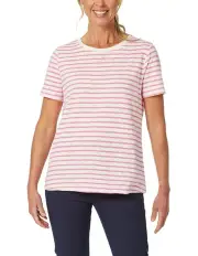 [Gordon Smith] Classic Stripe Tee in Pink