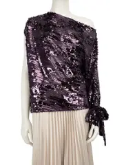Purple Sequin Top