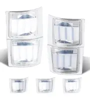 4X White LED Clear Corner Side Marker Lights For Chevy C/K 1500 2500 3500 94-99