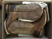 ARIAT Men's 9B narrow Cowhand Adobe Clay Taupe Western Cowboy Boots Square Toe