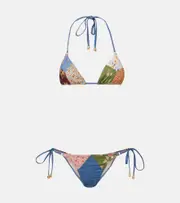 [Zimmermann] Zimmermann Lucky patchwork bikini AU 14 multicoloured