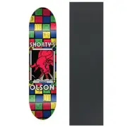 Shorty's Skateboard Deck Olson Taurus Red 8.25" with Grip