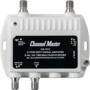 Ultra Mini 2-2-Port TV Antenna Distribution Amplifier, 11.5Db Gain, Compatible w