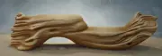 Ceramic Bisque~ Ready to Paint~ Driftwood Log~front plain~other side has saying