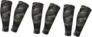 Healeved 3 Pairs Calf Compression Sleeve Sports Compression Socks Breathable Comfortable for Running Hiking Basketball Size Xl for Men Women