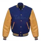 Varsity Bomber Letterman Jacket High Quality Wool&Real Cowhide Leather Sleeves