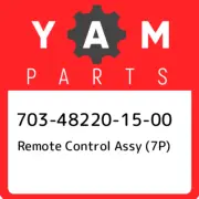 703-48220-15-00 Yamaha Remote control assy (7p) 703482201500, New Genuine OEM Pa