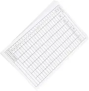 Homoyoyo 20Pcs Competition Scorecards Coated Paper Tools for Golf Score Recording Durable Sports Supply for Easy Use and Long Term Performance